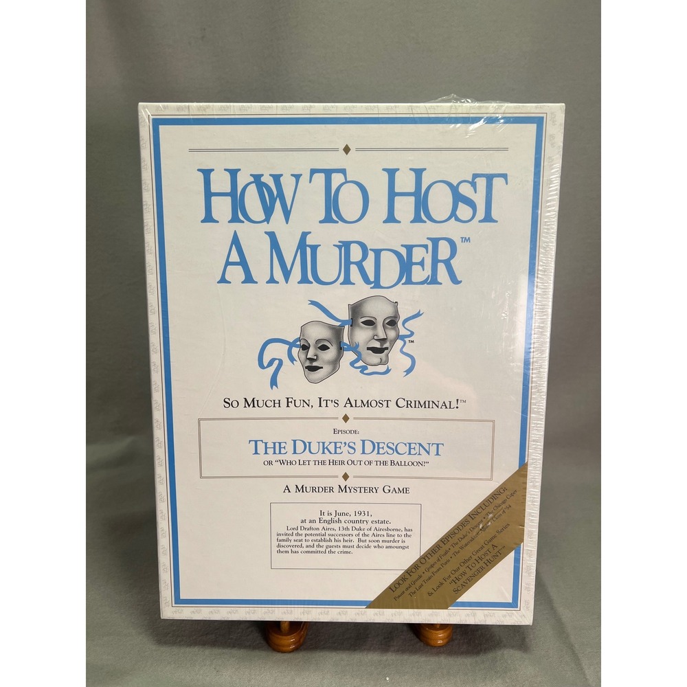 How To Host A Murder The Duke's Descent NOS Vintage Mystery Party Game Episode 7